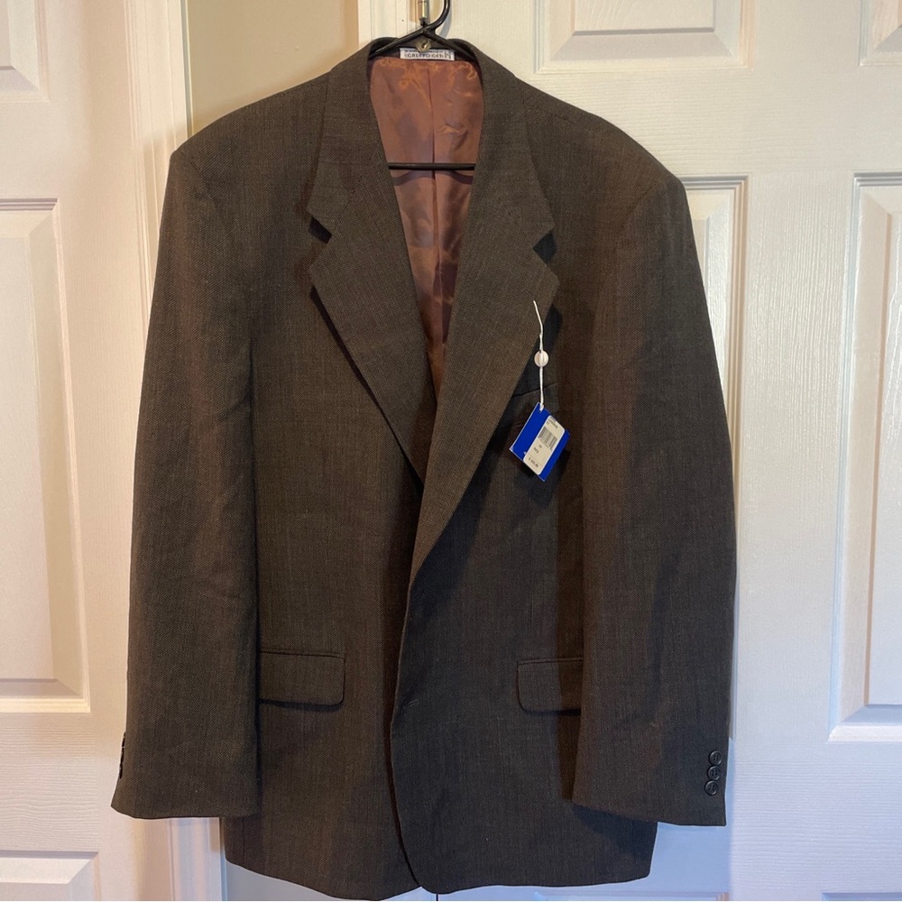 Uomo Ungaro 44 reg Wool Sportcoat Black/dark gray Blazer Jacket